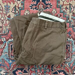 L.L. Bean Men's Classic Tan Chinos Men’s 35 100%Cotton Style 0 JV50
